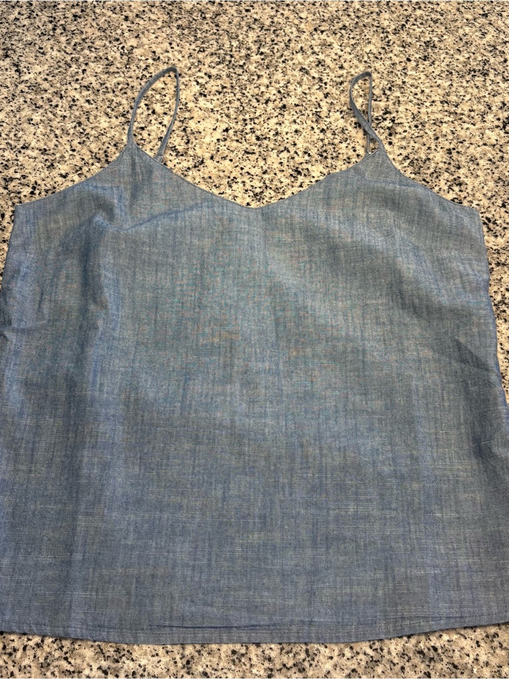 J. Crew Factory Top - Chambray Spaghetti Strap